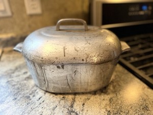 Vintage Wagner Ware Sidney O Magnalite 4265-P Roaster Dutch Oven 8qt With Lid. 