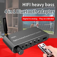 Bluetooth-Compatible 5.1 DAC Digital to Analog Converter Receive Transmitter
