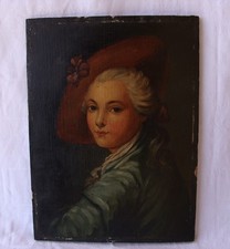 Superbe tableau huile sur bois époque XIXe Art collection antiquité
