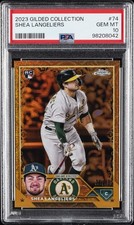 2023 TOPPS GILDED COLL #74 SHEA LANGELIERS ROOKIE RC 39/99 PSA 10