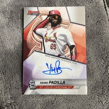 Yairo Padilla Base Auto -  2025 Bowman's Best