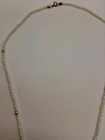 Rare 14K GF Bisque Painted Cameo Pendant w/Seedbead Pearls & Gold Bead Necklace  — photo 7