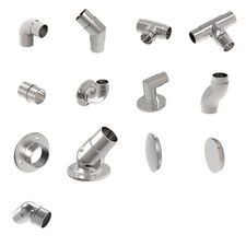 Acciaio Inox Ringhiere Corrimano Connettore Raccordo Arco Del Tubo Endkappe