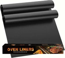 Oven Liners for Bottom of Oven, 2 Pack Large Thick Heavy Duty 17x 25, 2 