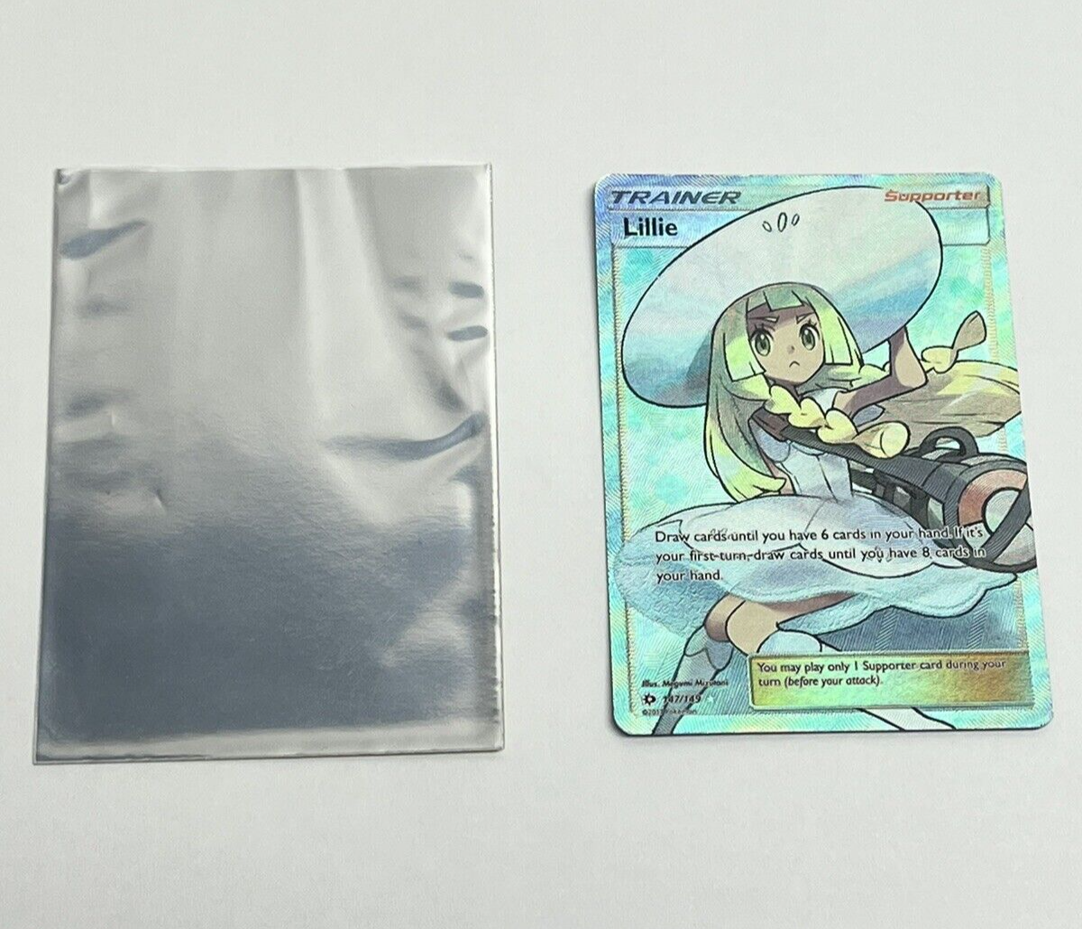 Lillie 147/149 - Sun & Moon Base - Full Art Trainer Pokemon Card