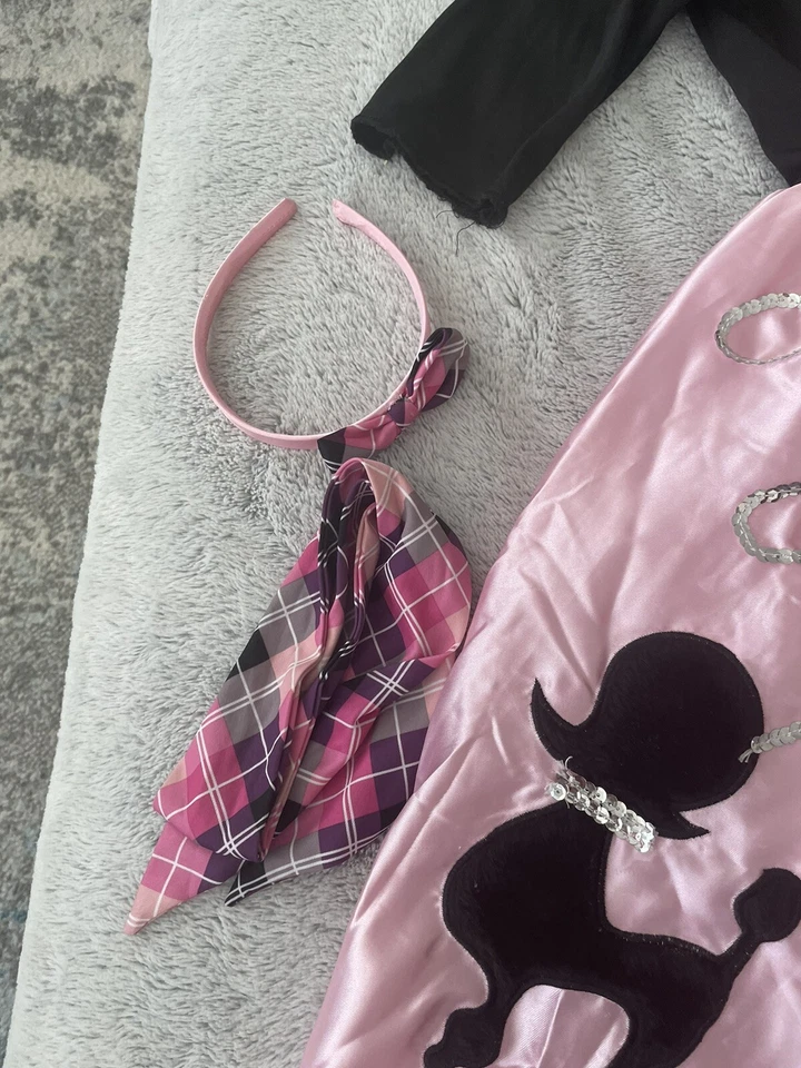 Disfraz Falda Caniche Rosa y Negro Niñas con Accesorios Foto 4 de 4