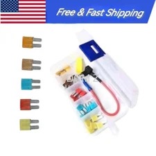 Car Mini 32V Micro2 In-line Fuse Holder Fuse Tap Fuse Puller + Micro2 Fuse Set