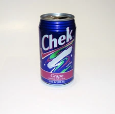 Chek Soda Can Grape 1995 FITZGERALD GA c1990s