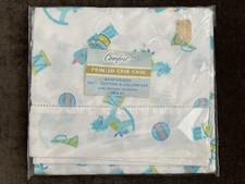 Vintage COMFORT Crib Case Sanforized Baby Child Mattress Cover Pillowcase 28x21