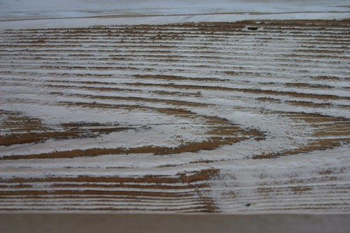 24" Floating Fireplace Mantle Shelf Reclaimed Wood Rustic White Distressed - Picture 9 of 10