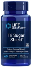 TRI SUGAR SHIELD BLOOD SUGAR GLUCOSE SUPPORT 60 Capsule 500mg LIFE EXTENSION