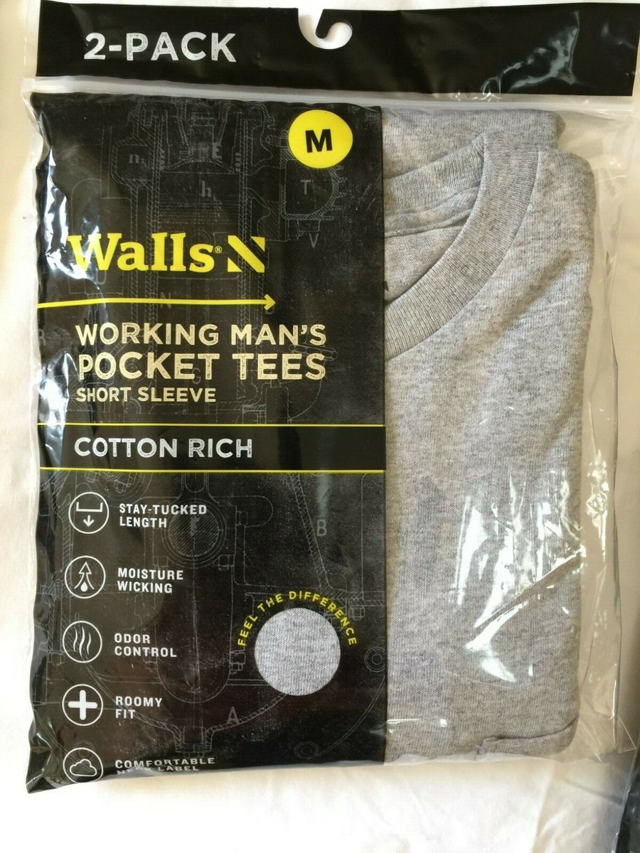walls working men's pocket tees