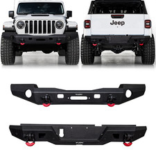 Vijay For 2020-2026 Jeep Gladiator Jt Steel Frontrear Bumper With Winch Plate