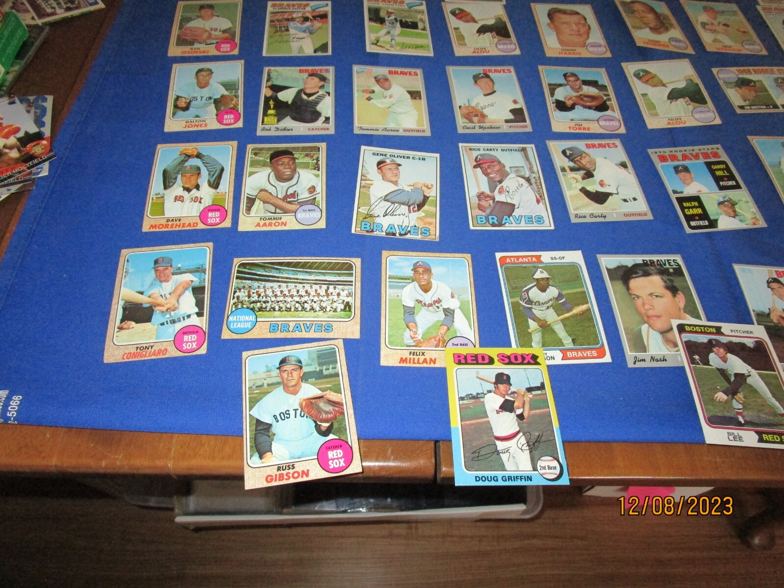 1960's 1970's Topps Baseball Card Lot Boston Red Sox Oakland A's