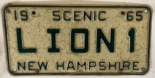 Vanity LION LIONEL 1 license plate Jungle King Leo Roar Simba Feline Big Cat Oz