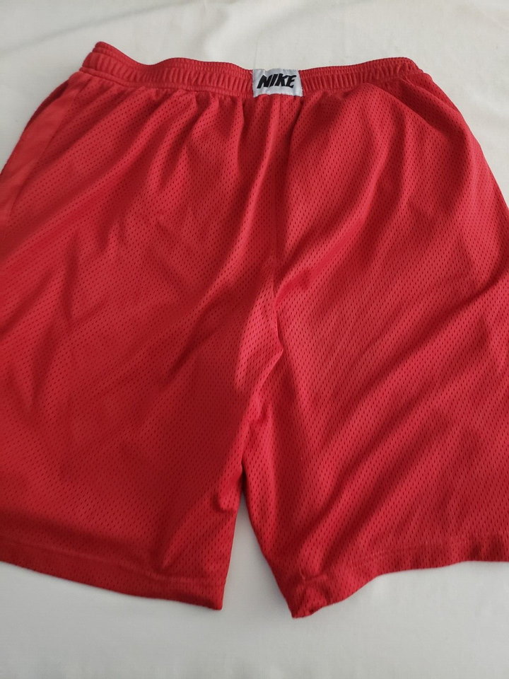 Nike Dri Fit Basketball Shorts Mens Large Red POCKETS DRAWSTRING eBay