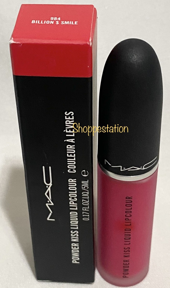 MAC Powder Kiss Liquid Lipcolour Shade 984 BILLION $ SMILE 5ml