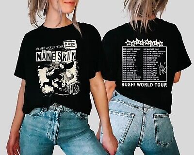 Retro Maneskin Rush World Tour 2023 Shirt, Music Tour Shirt, Fans Gift ...