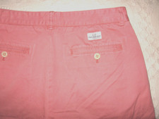 VINEYARD VINES SHORTS CLUB SHORT SZ 32 X 8" WEATHERED PINK ALL COTTON TWILL EUC