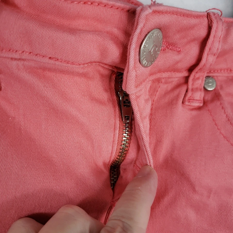 Pantalones Cortos Denim Love Culture Juniors M Rosa Retro Y2K Informales Ropa Diaria Festival Foto 3 de 4