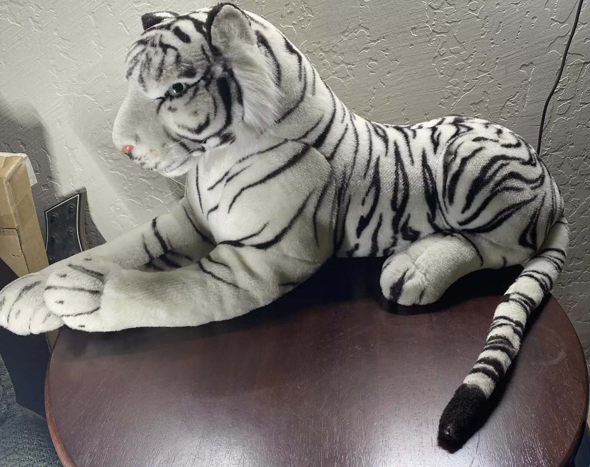 Vtg KellyToy White TIGER Large 26