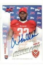 KHALID ABDULLAH 2020 Topps XFL Football ON CARD AUTO RC ROOKIE DC DEFENDERS