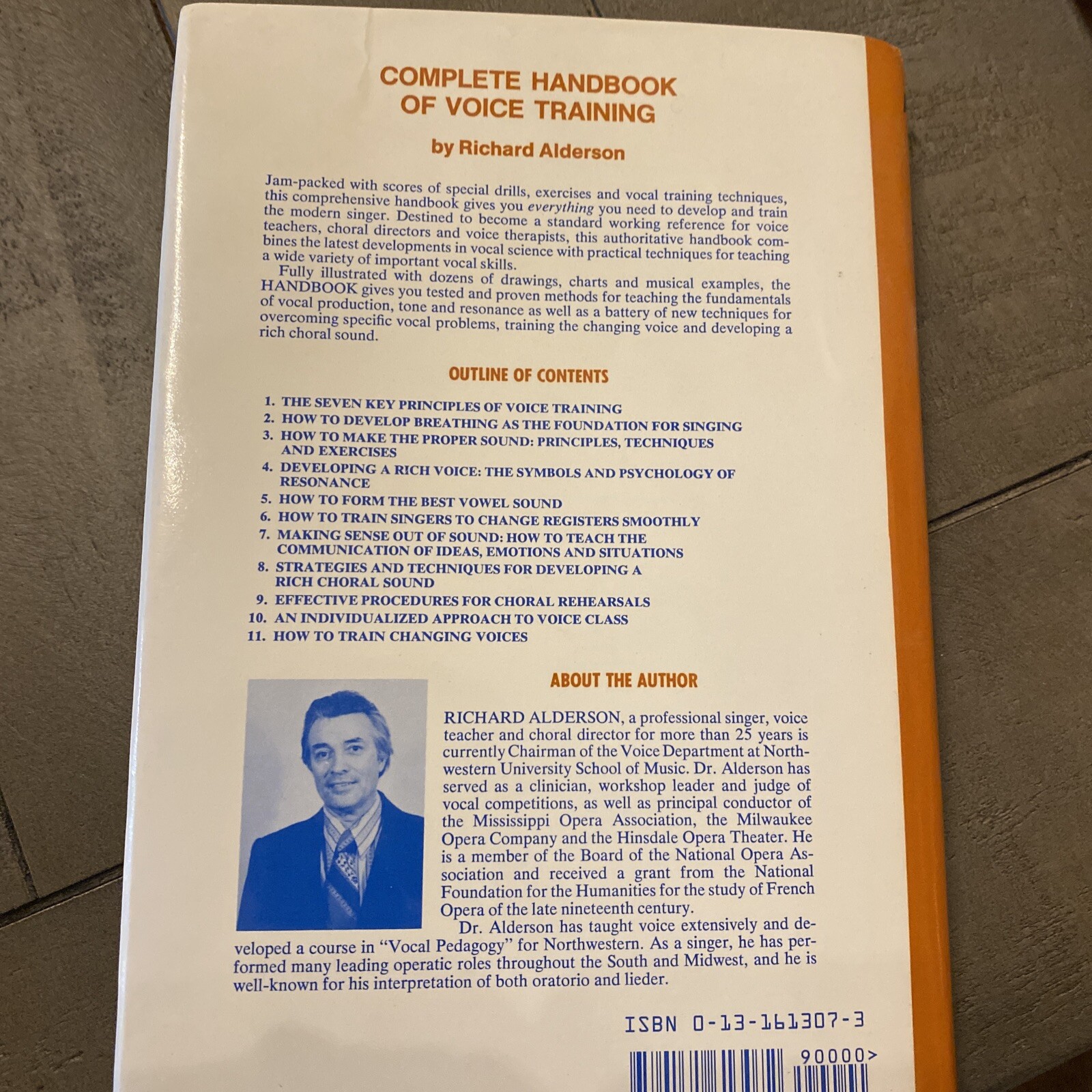Complete Handbook of Voice Training by Richard Alderson (1979, Hardcover,... 9780131613072| eBay