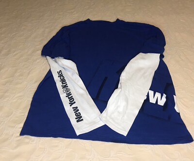 New York Nicks Long Sleeve Blue Label Shirt Size L