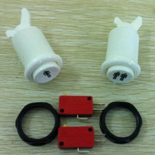 HAPP Style Arcade Game Start Button 1p 2p Player Push Button With Microswitch 