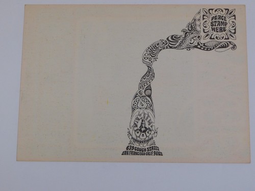 COUNTRY JOE & THE FISH Avalon Ballroom 1/26-28/68 FD-103 Postcard Kelley & Mouse - Picture 10 of 12