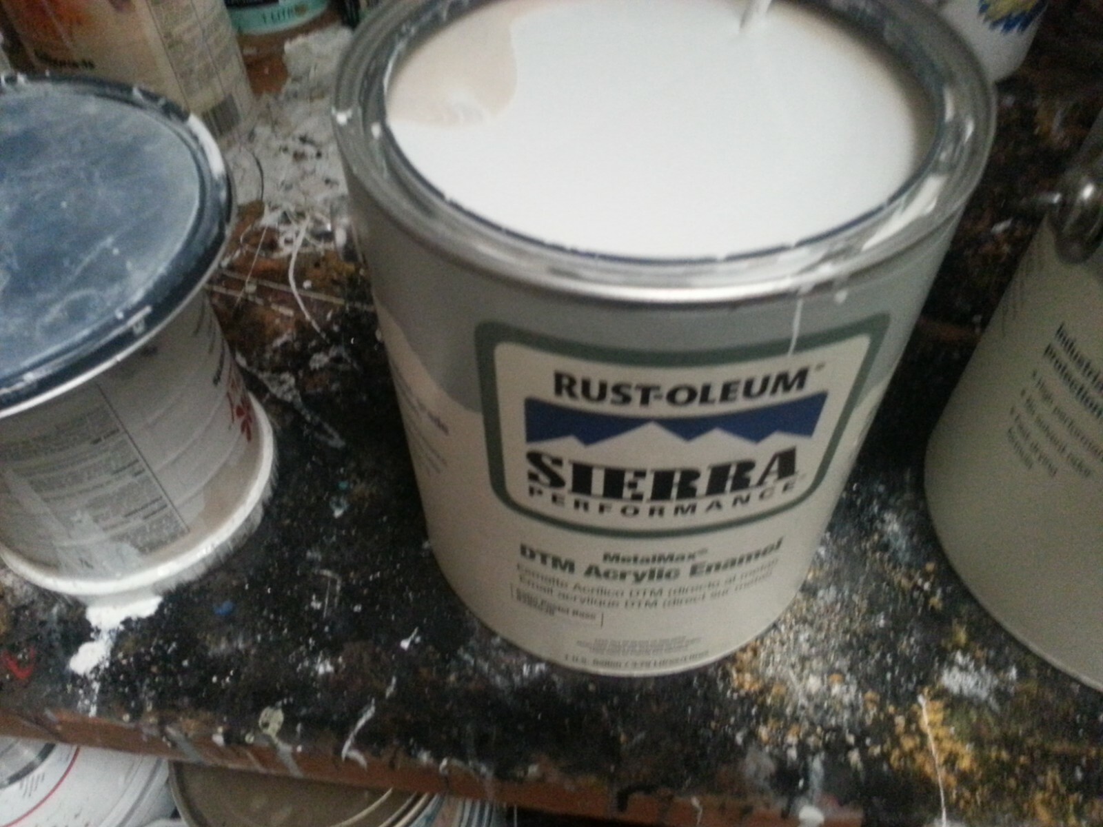 RUSTOLEUM 4 LITRE WATERBASE ENAMEL TOPCOAT METAL PAINT cream COLOR