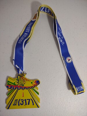 Run 317 Marathon Medal 5K Race Indianapolis Fountain Square Run(317) |E4