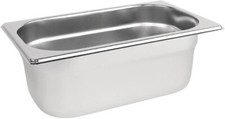 Gastronorm Pan 1/4, Stainless Steel Tray, Depth: 100 mm, Capacity: 2.5L Vogue