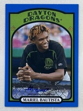 Mariel Bautista 2021 Topps Heritage ML Black And Blue Border Real One Auto /25