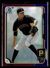 2015 Bowman Chrome Prospects Purple Refractors #BCP127 Luis Heredia Pirates /250