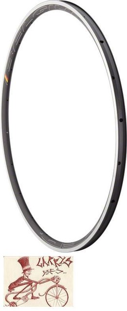 HED BELGIUM C2 W/ MSW 20H BLACK 700C X 23MM BICYCLE RIM