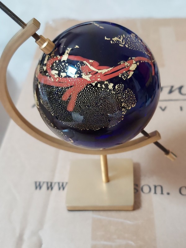 Planet Earth Glass Globe