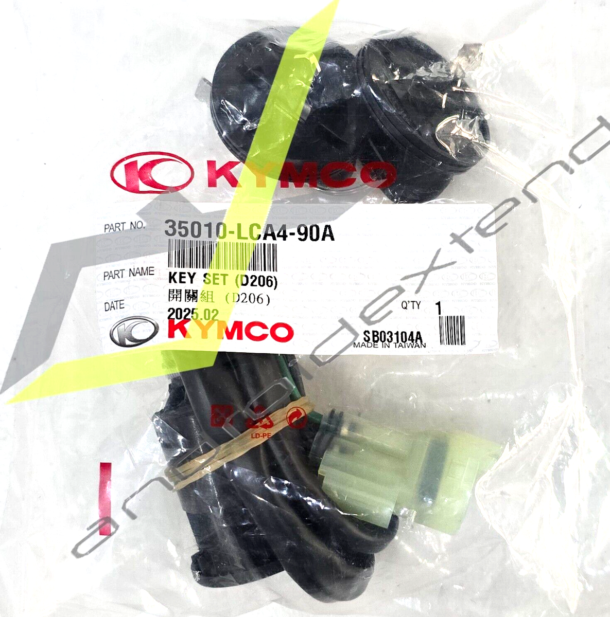 KYMCO MXU50/150 KEY SET LOCK SWITCH ASSY COMB. 35010-LCA4-90A