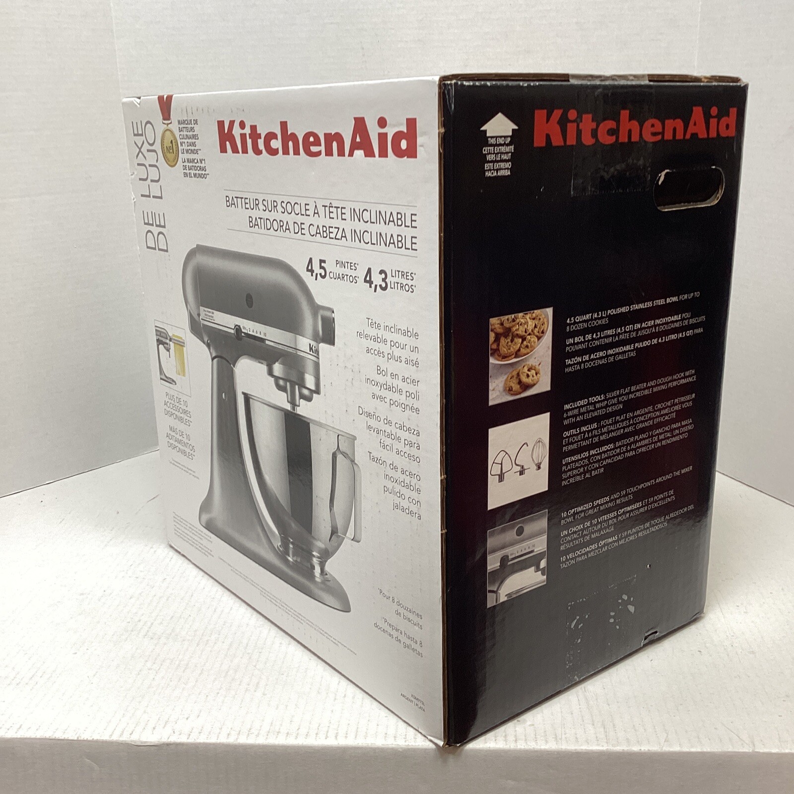 KitchenAid DELUXE 4.5QT TiltHead Stand Mixer KSM97SL Silver BRAND NEW