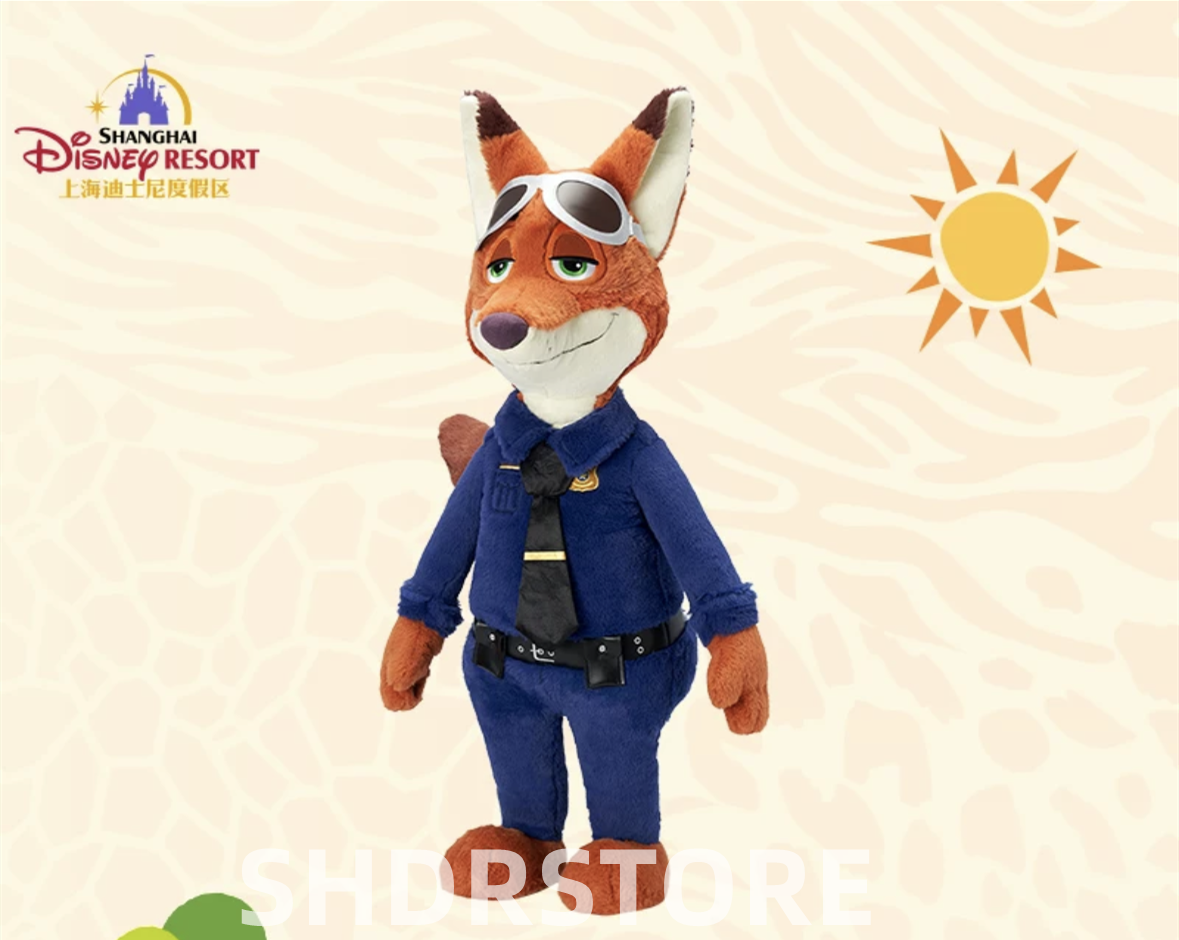 Disney authentic 2024 Zootopia Nick Plush Large size 28in shanghai