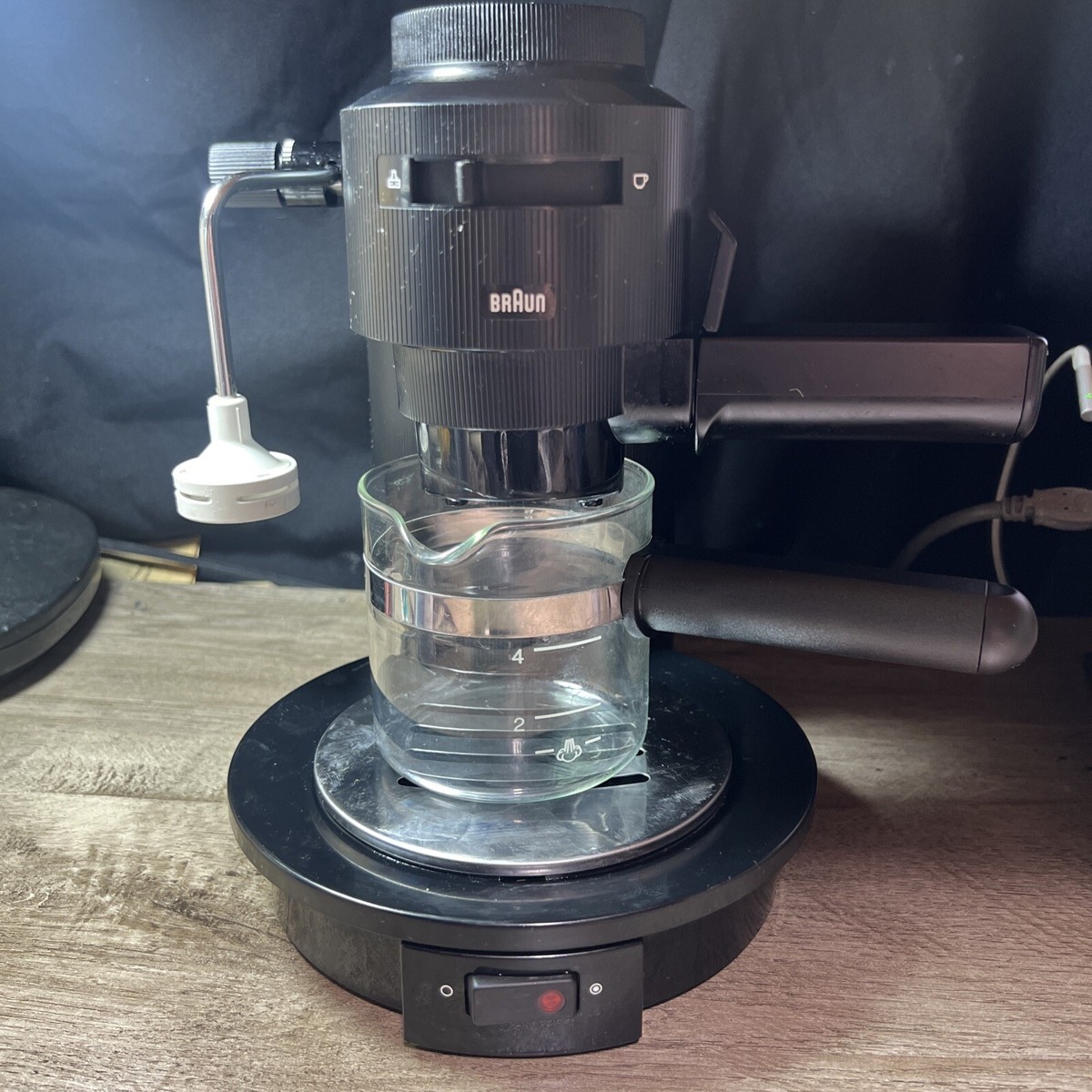 BRAUN Espresso Master Cappuccino Machine Type 3062 Italy Black