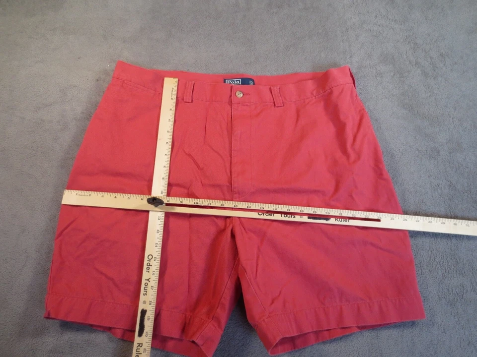 VINTAGE Ralph Lauren Polo Shorts Mens 42 Marthas Vineyard Pink Chino 90s Philip - Image 3 of 4