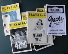 New York City FORTY Programs Tickets Mamma Mia Grease Harispray Chicago ---
