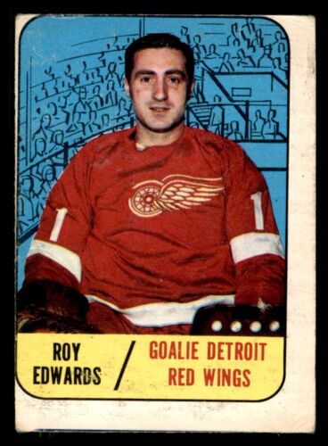 1967-68 Topps #106 Roy Edwards RC Detroit Red Wings  *virtus* - Afbeelding 1 van 2