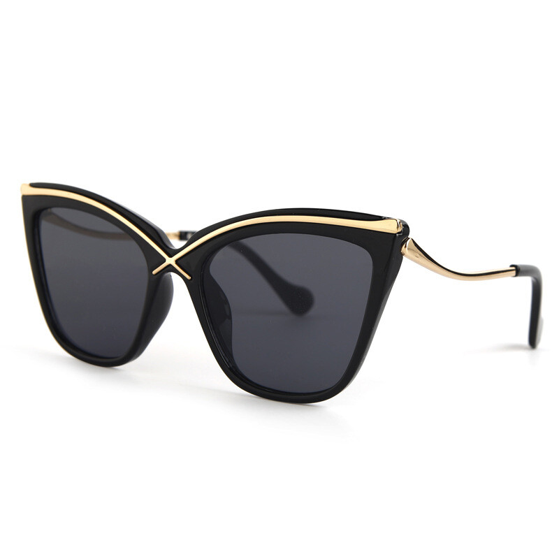Cat Eye Sunglasses UV400 Metal Frame for Festivals & Street Style  -image