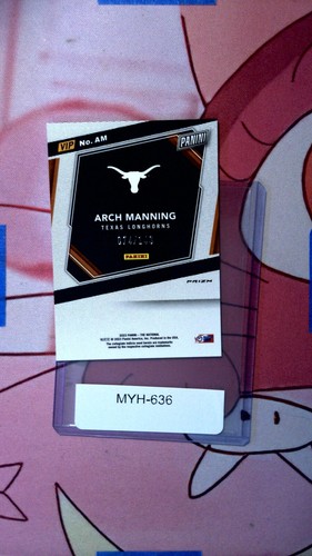 ARCH MANNING 2023 PANINI NATIONAL VIP #AM RATED PROSPECT BLUE SPARKLE /149 (RC) - Picture 2 of 2