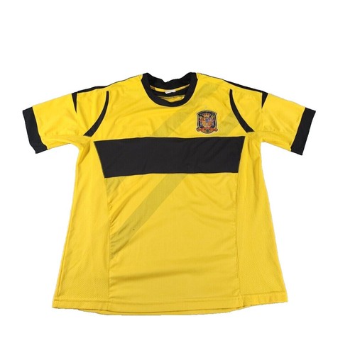 David Villa #7 Large Retro Jersey Spain Away 2010 World Cup Soccer