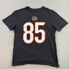 Nike Cincinnati Bengals Tee Higgins Shirsey Mens Medium Black T Shirt Graphic