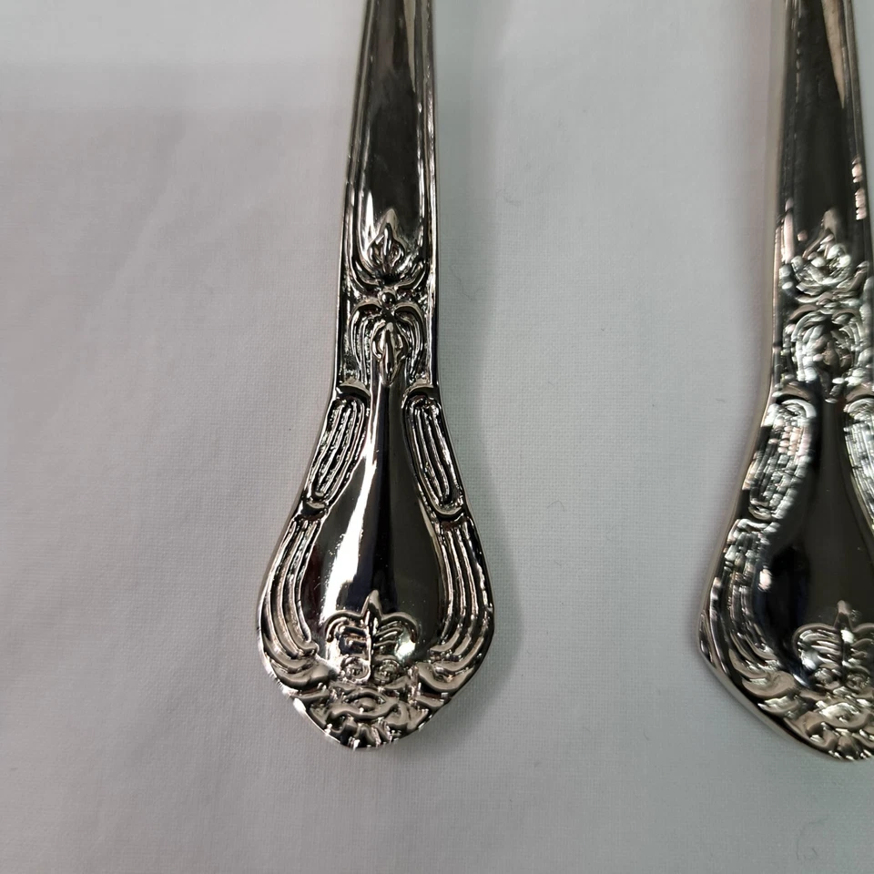 Godinger Grand Master Silverware Replacement Teaspoon Set Of 4 Silver Plate - Изображение 2 из 4