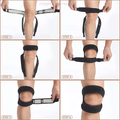 Patella Stabilizer Knee Support Strap Tendon Brace Pain Rellief Sport Warp Belt - Picture 17 of 32